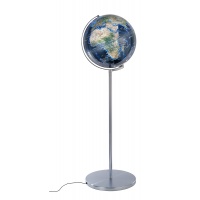 Globe TROIKA Sojus City Light, dia. 43cm, lighting, metal base, blue-green