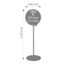 Globus TROIKA Sojus City Light, śr. 43cm, oświetlenie, metalowa podstawa, niebiesko-zielony, Globusy, Artykuły szkolne