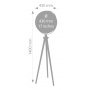 Globus TROIKA Sputnik, na stojaku, śr. 43cm, wys. 1,40m, brązowo-srebrny, Globusy, Artykuły szkolne