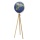 Globus TROIKA Sputnik, na stojaku, śr. 43cm, wys. 1,40m, niebiesko-zielony