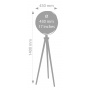 Globus TROIKA Sputnik, na stojaku, śr. 43cm, wys. 1,40m, niebiesko-zielony, Globusy, Artykuły szkolne