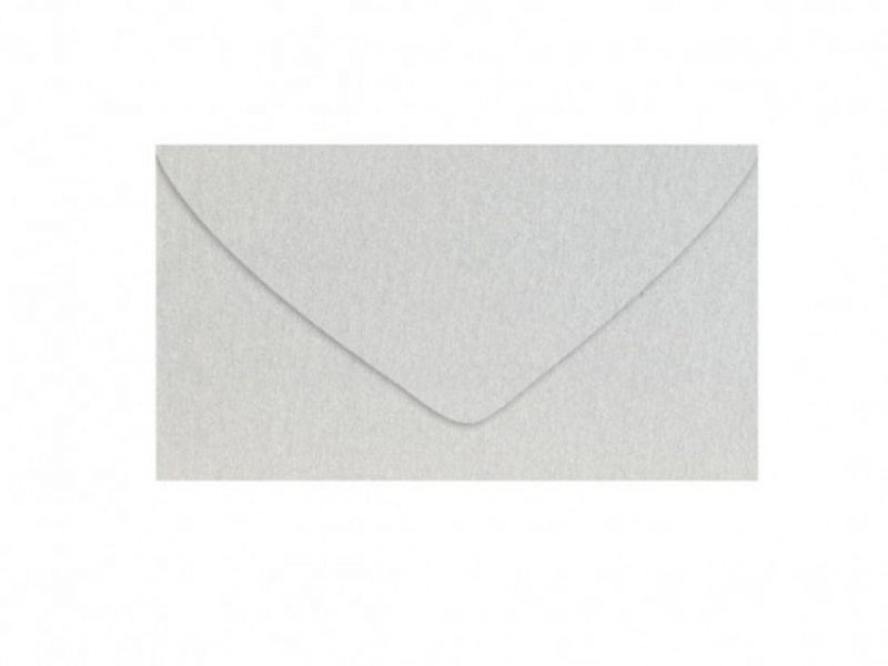 KOPERTY DL 120gr.METALLIC SREBRNA 20szt., Koperty kolorowe i ozdobne, Koperty i akcesoria do wysyłek