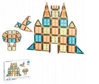 Klocki magnetyczne 28 el color box rozm opak 22x41, Klocki, Zabawki