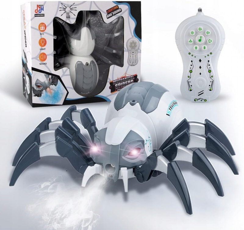 Cyber pająk R/C światło dźwięk spray 29x24x1cm win, Zabawki