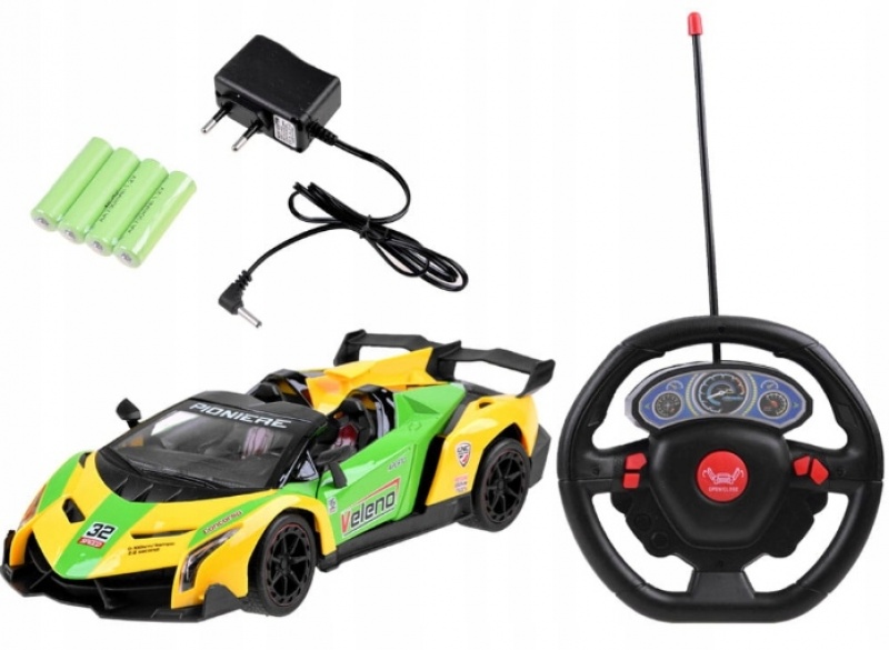 Auto R/C 1:14 2 kol otwierane drzwi ładowarka wind, Pojazdy, Zabawki