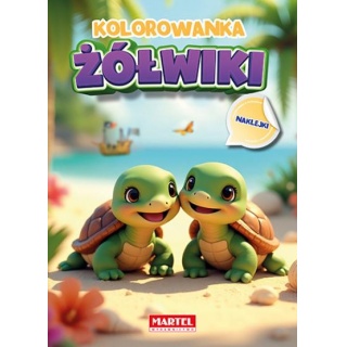 KOLOROWANKA ŻÓŁWIKI Z NAKLEJKAMI, Kolorowanki, Książeczki