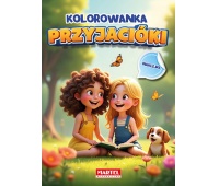 KOLOROWANKA PRZYJACIÓŁKI Z NAKLEJKAMI, Kolorowanki, Książeczki
