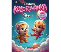 KOLOROWANKA Z NAKLEJKAMI METALICZNYMI KOSMOS