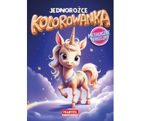 KOLOROWANKA Z NAKLEJKAMI METALICZNYMI JEDNOROŻCE