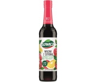 Fruit syrup ŁOWICZ, raspberry with lemon, 400ml, Fruit syrups, Groceries