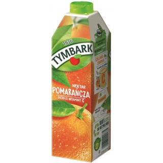 Nektar TYMBARK, 1l, pomarańczowy, kr&oacute;tki termin ważności, Soki, Artykuły spożywcze