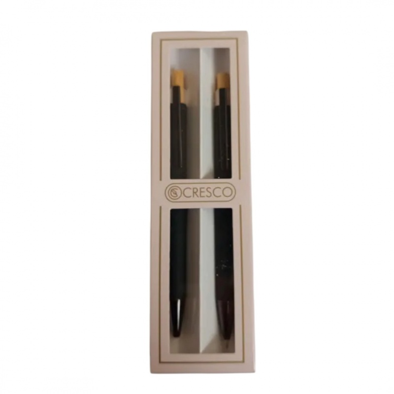 DŁUGOPIS+OŁ&Oacute;WEK DYPLOMAT W ETUI 28 CZARNY, Zestawy, Art. do pisania i korygowania