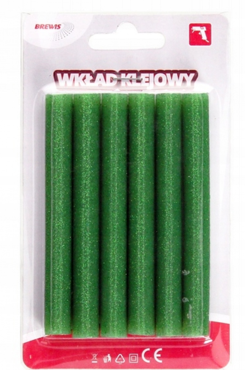 WKŁAD KLEJOWY 11mm WK11-5 ZIELONY, Kleje, Galanteria biurowa