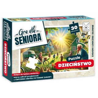 GRA DLA SENIORA. PUZZLE DZIECIŃSTWO, 30 elementów, Puzzle