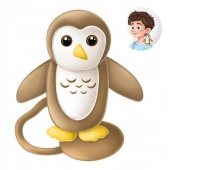 Gifty maskotka na magnes OWL, Maskotki, Zabawki