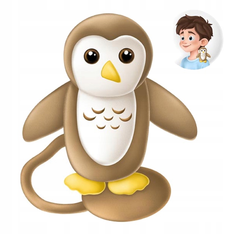 Gifty maskotka na magnes OWL, Maskotki, Zabawki