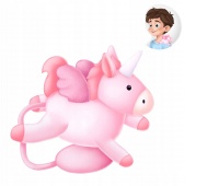 Gifty maskotka na magnes UNICORN