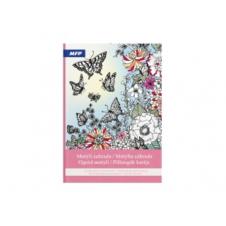 Kolorowanka antystresowa Ogród motyli A4 32k., Kolorowanki, Książeczki
