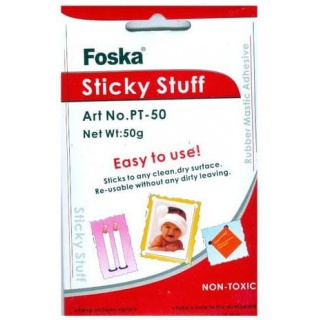 MASA MOCUJĄCA 50g.FOSKA, Akcesoria do klejenia, Art. kreatywne