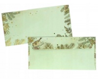 ZESTAW KARNET I KOPERTA DL ZŁOTE ŚWIĘTA 5szt.