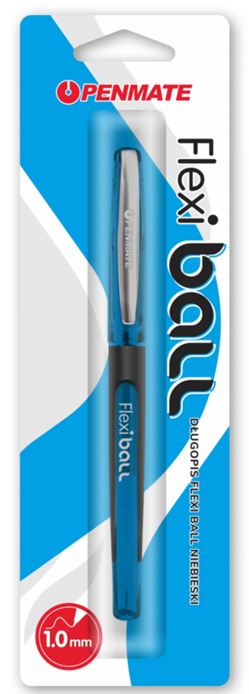 PENMATE DŁUGOPIS FLEXI BALL NIEBIESKI BL, Długopisy, Art. do pisania i korygowania