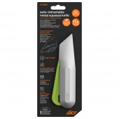 Nóż bezpieczny SLICE 10493, blister, srebrno-zielony, Noże bezpieczne, Ochrona indywidualna