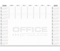 Podkładka na biurko OFFICE PRODUCTS, planer 2026/2027, biuwar 594x420mm A2 ,52k., biała, Podkładki na biurko, Wyposażenie biura