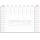 Podkładka na biurko OFFICE PRODUCTS, planer 2026/2027, biuwar 594x420mm A2 ,52k., biała