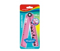 Cyrkola KEYROAD, linijka 15-30cm + kątomierz + cyrkiel w jednym, zawieszka, mix kolorów, Linijki, ekierki, kątomierze, Artykuły szkolne