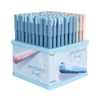 Display długopisów żelowych LINC Pentonic Frost, śr. kulki 0,6 mm, 100 szt., mix kolorów, Długopisy, Artykuły do pisania i korygowania