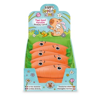 Gniotek TRENDHAUS CP HS-6, rozciągliwa marchewka z piaskiem, pomarańczowa, Gry i zabawki, Gadżety