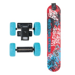 Speed samochodzik bransoletka i deskorolka TRENDHAUS SA, 3w1, mix kolorów, Gry i zabawki, Gadżety