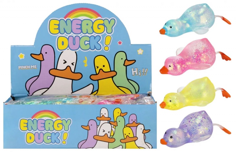 GNIOTEK KACZKA DO ROZCIĄGANIA 12CM. 6634, Gluty, gniotki, Zabawki