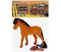 KONIK FLOKOWANY + AKCESORIA 7883