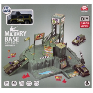 PARKING WOJSKO + AKCESORIA 9710, Kolejki, tory wyścigowe, parkingi, Zabawki