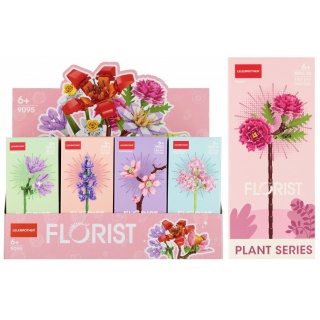 KLOCKI KONSTRUKCYJNE KWIATY MIX 9871, Klocki, Zabawki