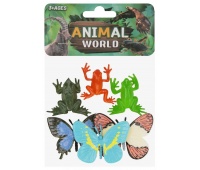 ZWIERZĘTA MOTYL/ŻABA 6SZT. 6689