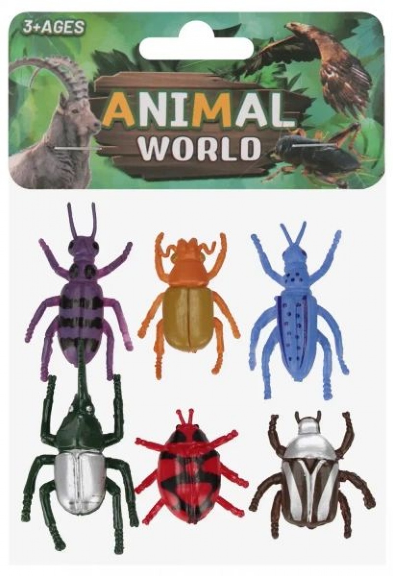 ZWIERZĘTA OWADY 6SZT. 8836, Zwierzęta, Zabawki