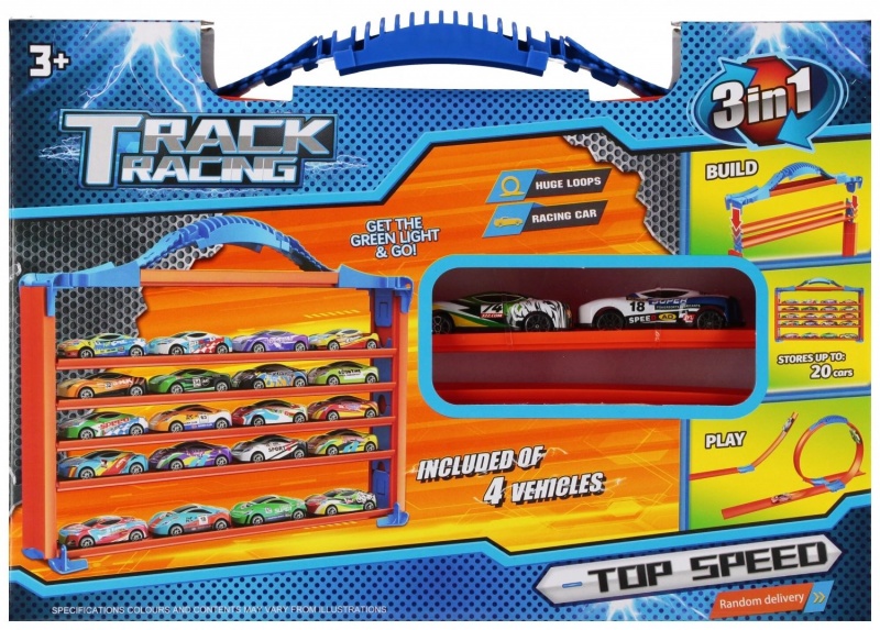 TOR SAMOCHODOWY + AKCESORIA 3456, Pojazdy, Zabawki