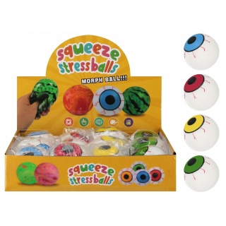 ZABAWKA WYCISKANA OKO 6CM. 6467, Gluty, gniotki, Zabawki