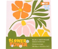 BLOK Z MOTYWAMI BLOOM 15x15cm.24ark.HAPPY COLOR, Bloki, Zeszyty i bloki
