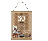 DYPLOM OKOLICZNOŚCIOWY "30" URODZINY UR01-30, Upominki, Art. dekoracyjne i prezentowe