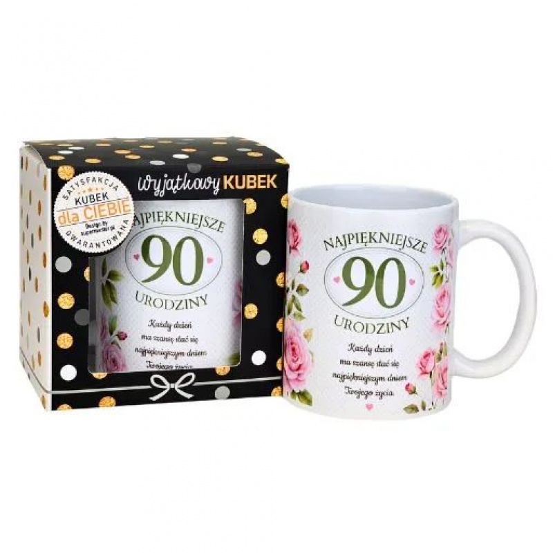 KUBEK OKOLICZNOŚCIOWY R&Oacute;ŻE UR18-90, Upominki, Art. dekoracyjne i prezentowe