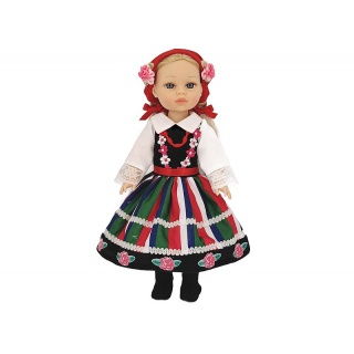 LALKA W STROJU LUDOWYM ŁOWICZANKA(PL),, Lalki, Zabawki