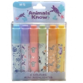 ZAKREŚLACZ MINI ANIMALS PLANET 6KOL PROMOCJA, Promocje, ~ Nagrody