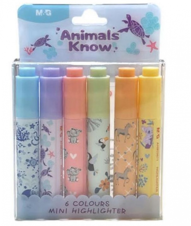 ZAKREŚLACZ MINI ANIMALS PLANET 6KOL PROMOCJA, Promocje, ~ Nagrody