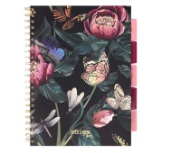 STRIGO PADS KWIATY A4 KRATKA ZIELONY 100K.