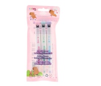 STRIGO ZAKREŚLACZE I STEMPELKI NA ROLCE 2W1 3szt., Zakreślacze, Art. do pisania i korygowania