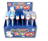 PENMATE DŁUGOPIS WYMAZ.FLEXI ABRA PEGUIN NIEBIESKI, Długopisy, Art. do pisania i korygowania