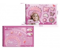 Zestaw do robienia opaski do włos&oacute;w 24 el r&oacute;żowy